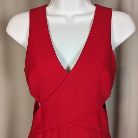 Elizabeth and James Aldridge Cut Out Sheath Dress Red Size 0 - Picture 14 of 16